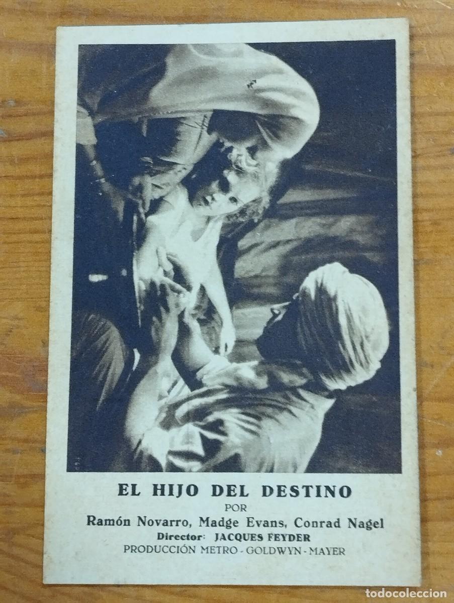 Cine: PROGRAMA - TARJETA DE CINE &rdquo;EL HIJO DEL DESTINO&rdquo;. - Foto 1