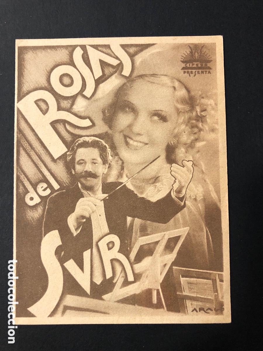 Cine: Programa rosas del sur paul Horbiger A12 - Foto 1