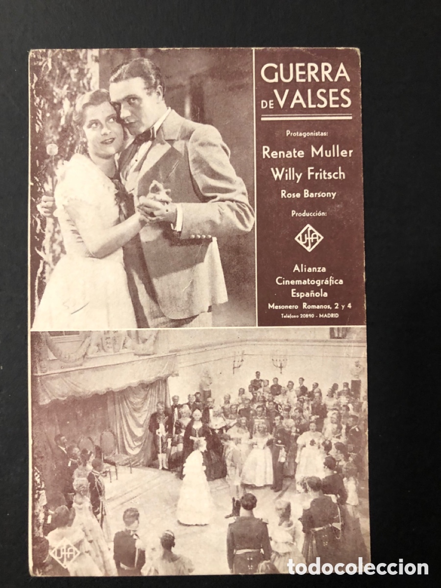 Cine: Programa guerra de valses Renate M&uuml;ller A12 - Foto 1