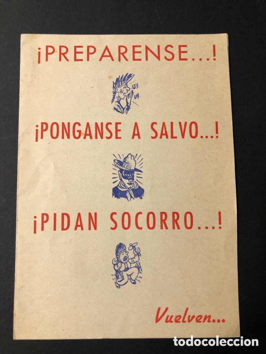 Folhetos de m&atilde;o de filmes antigos de cinema: Programa galopa muchacho abbott y costello con publicidad teatro trueba bilbao A12