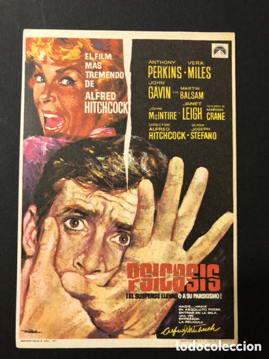 Cine: Programa psicosis anthony perkins alfred hitchcock A12 - Foto 1