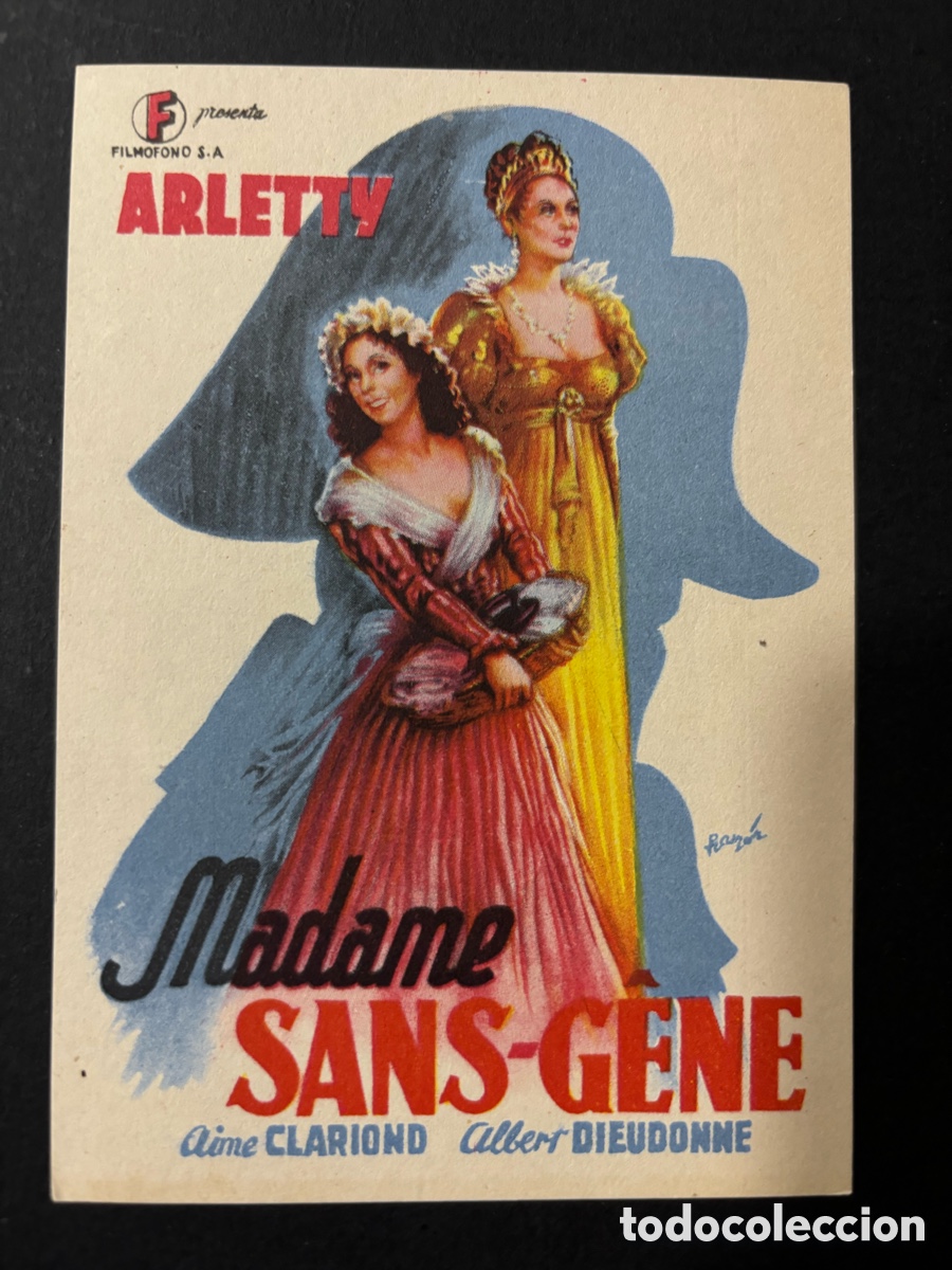 Cine: Programa madame sans Gene arletty A12 - Foto 1
