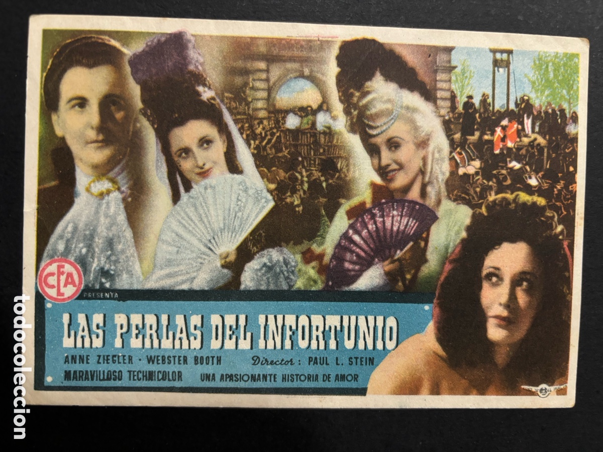 Cine: Programa las perlas del infortunio Anne ziegler con publicidad piscina Carcagente A12