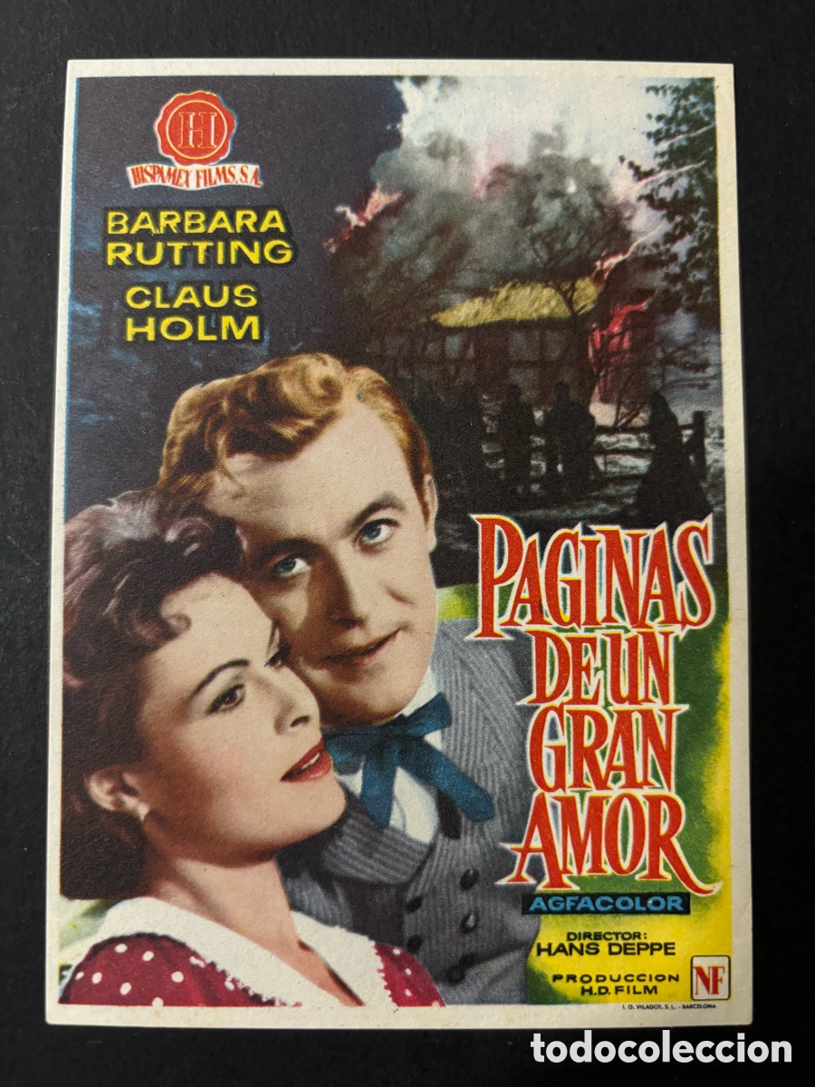 Cine: Programa p&aacute;ginas de un gran amor barbara rutting A12 - Foto 1
