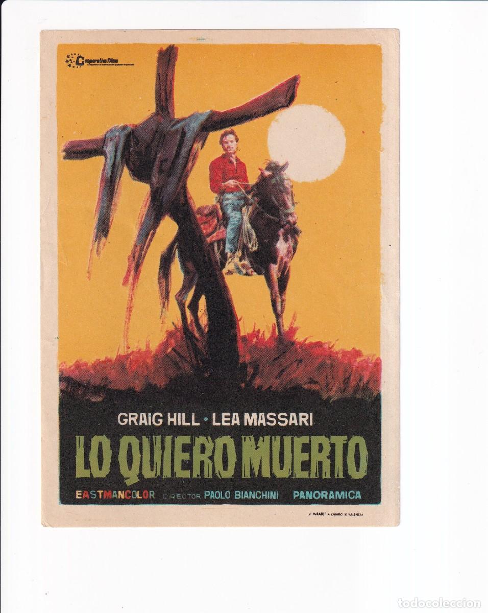 Cine: LO QUIERO MUERTO : GRAIG HILL