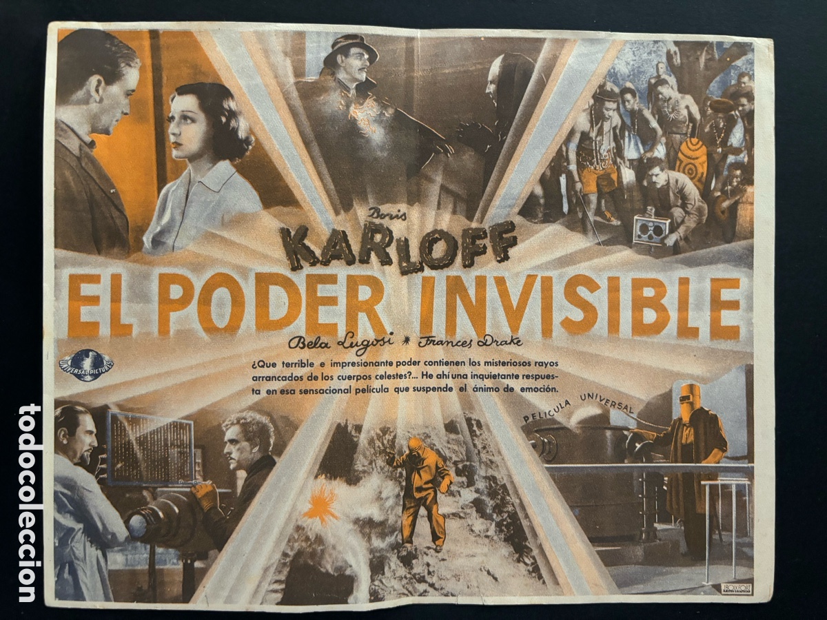 Cine: Programa el poder invisible Boris Karloff Bela Lugosi A12 - Foto 2