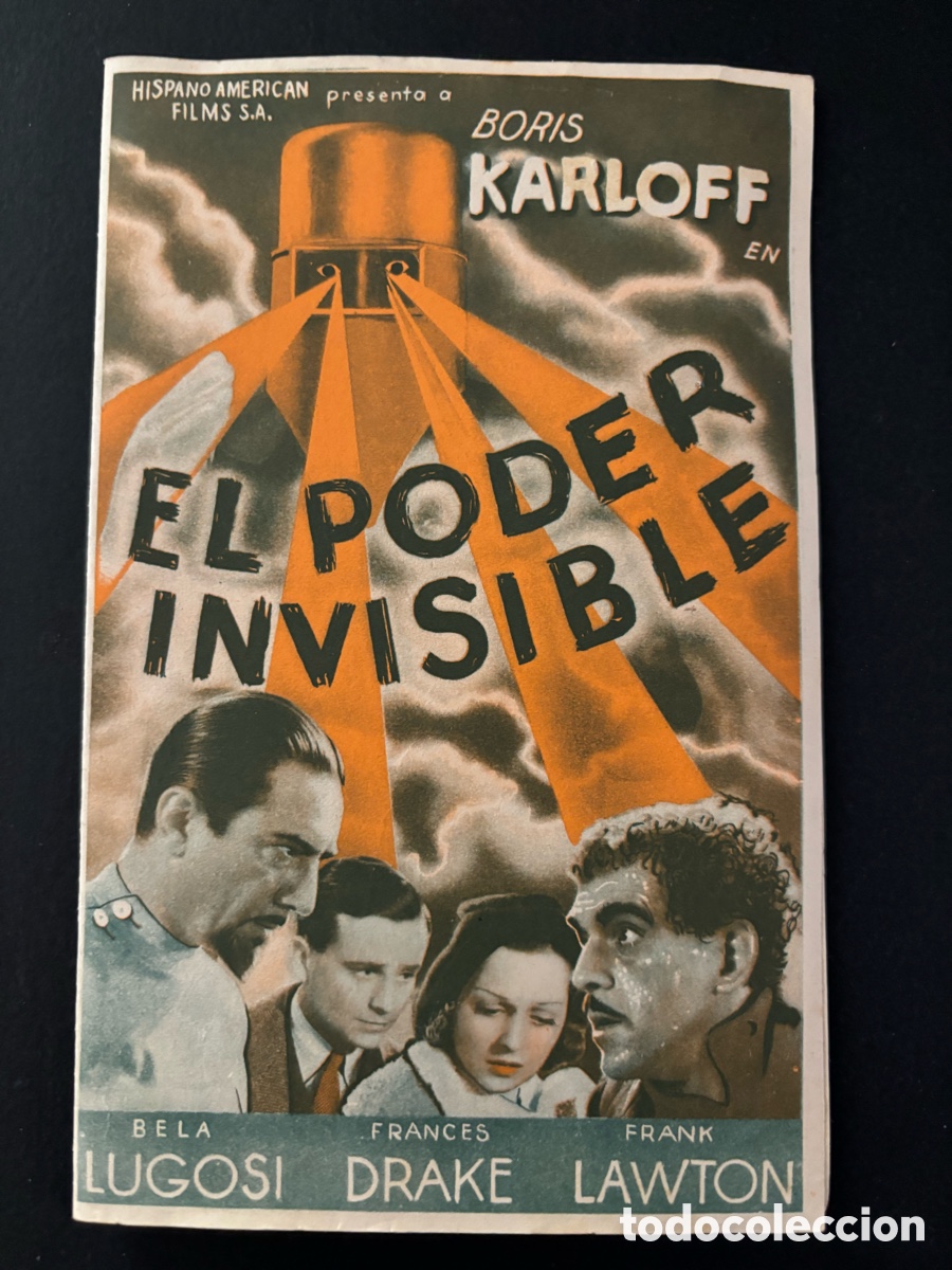 Cine: Programa el poder invisible Boris Karloff Bela Lugosi A12 - Foto 1