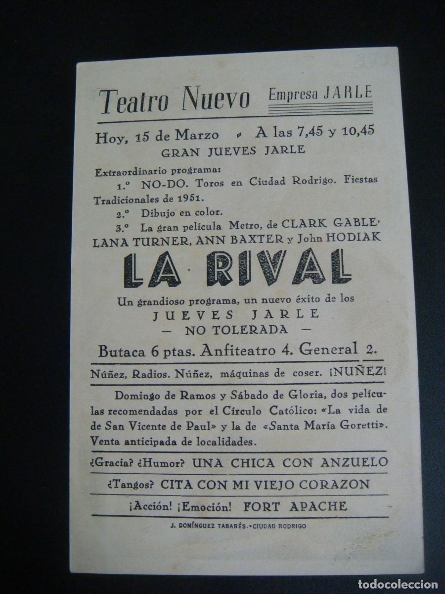Cine: PROGRAMA DE MANO DE LA RIVAL CON CLARK CABLE-CAJ-N&ordm;-21-SOB-N&ordm;-1 - Foto 2