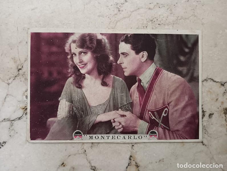 Cine: PTCC 812 MONTECARLO PROGRAMA TARJETA PARAMOUNT JEANNETTE MACDONALD JACK BUCHANAN - Foto 1