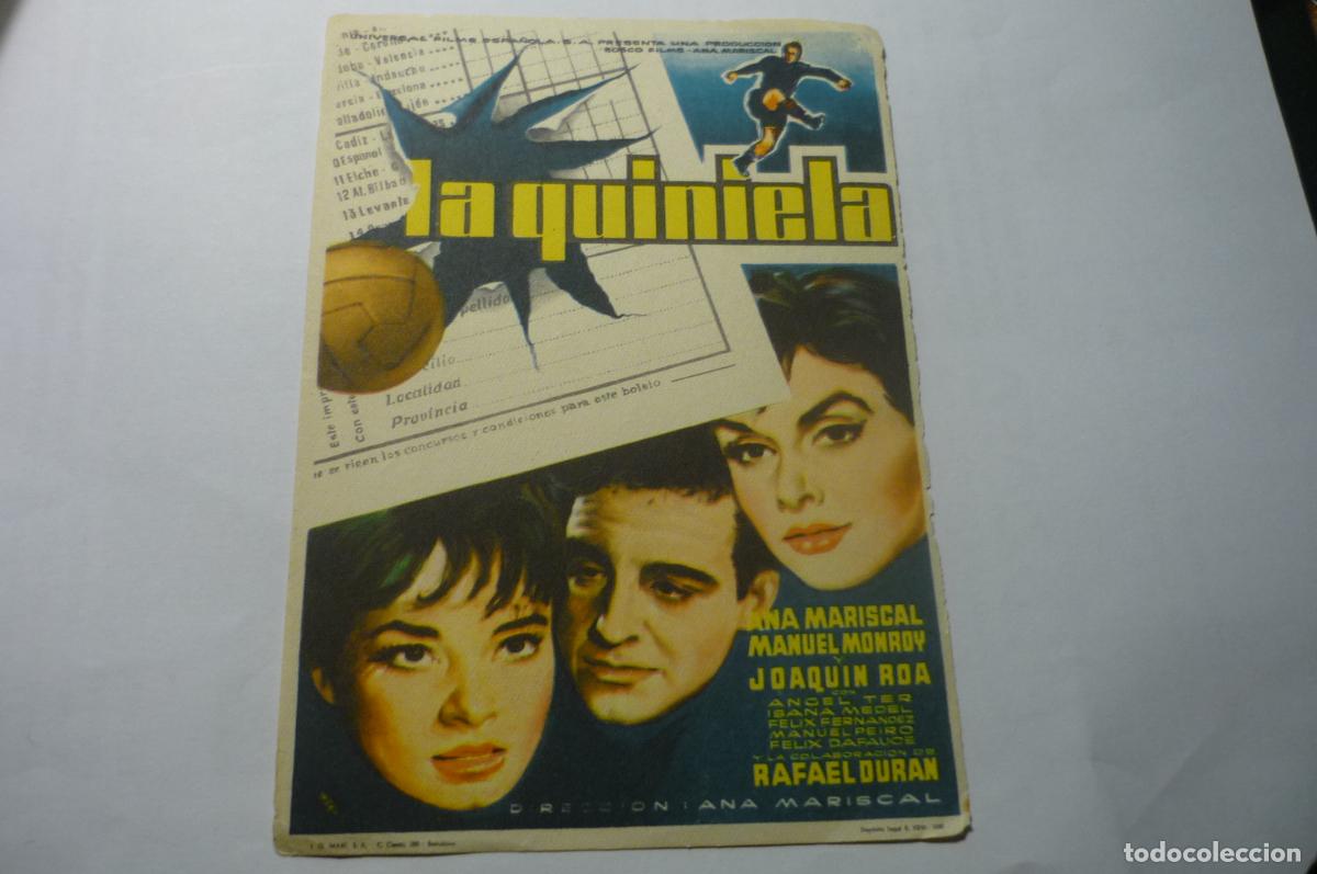 Cine: PROGRAMA LA QUINIELA.-ANA MARISCAL - Foto 1