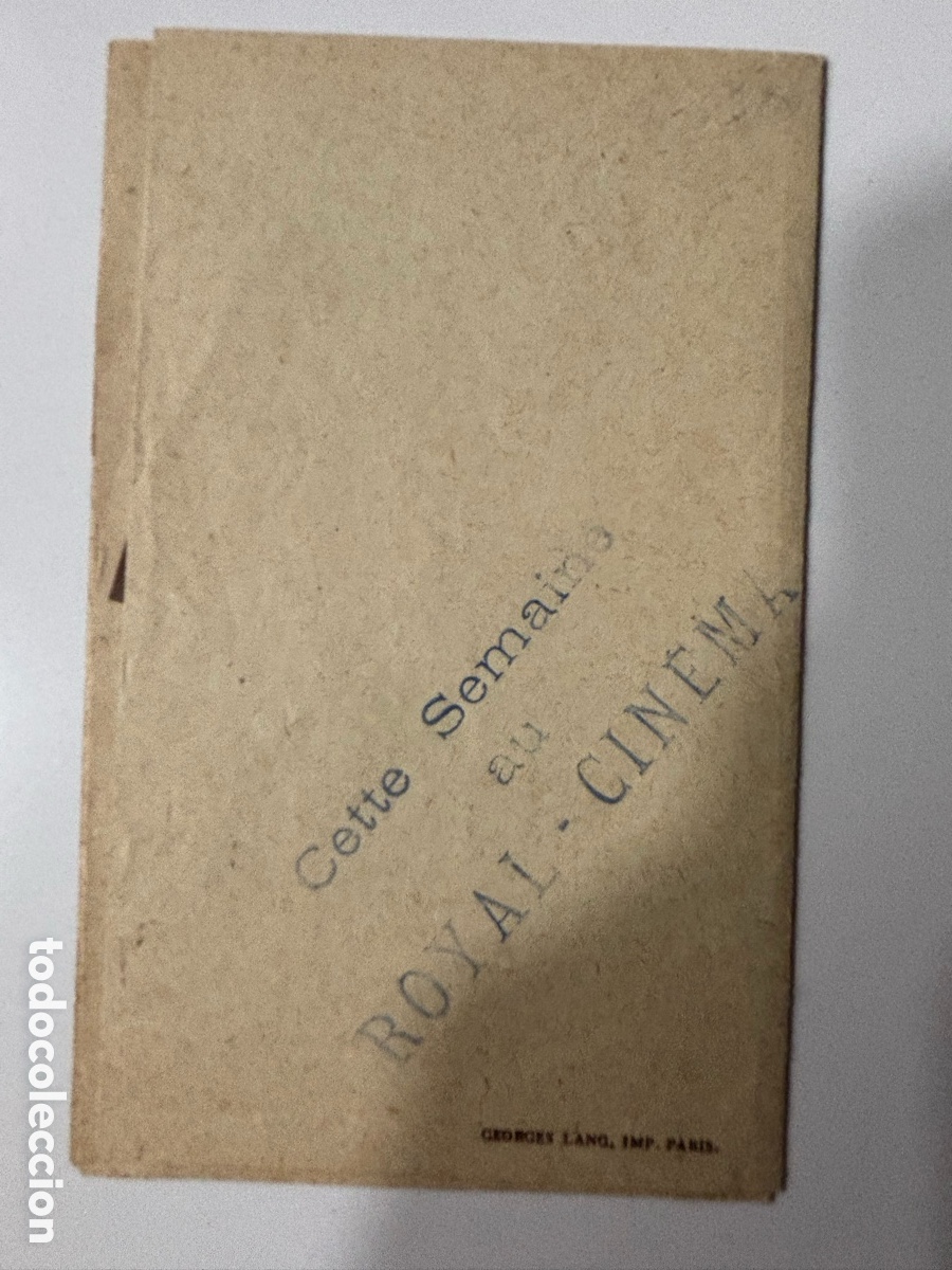 Cine: Programa franc&eacute;s faubourg montmatre Gaby Morlay con publicidad A12 - Foto 4