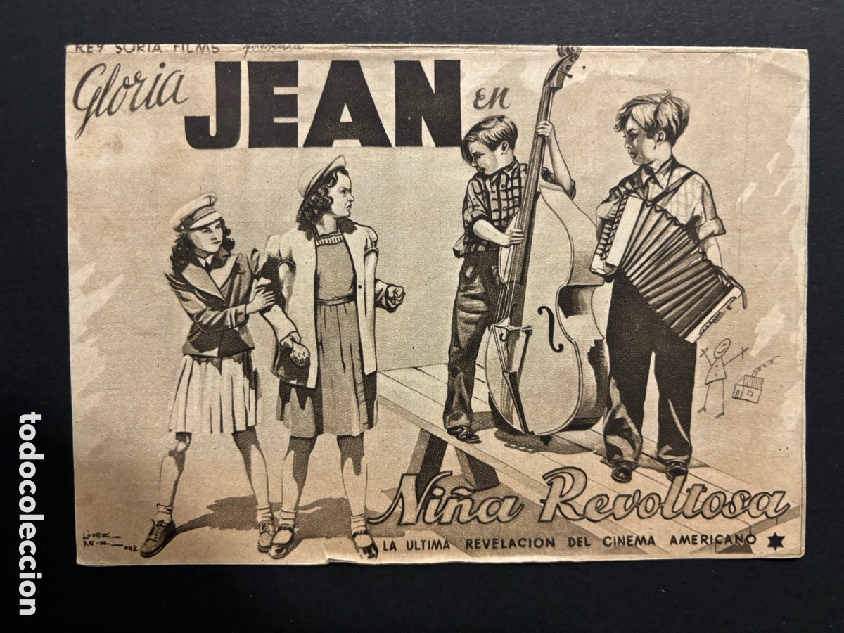 Kino: Programa ni&ntilde;a revoltosa gloria jean con publicidad cine gades C&aacute;diz A12