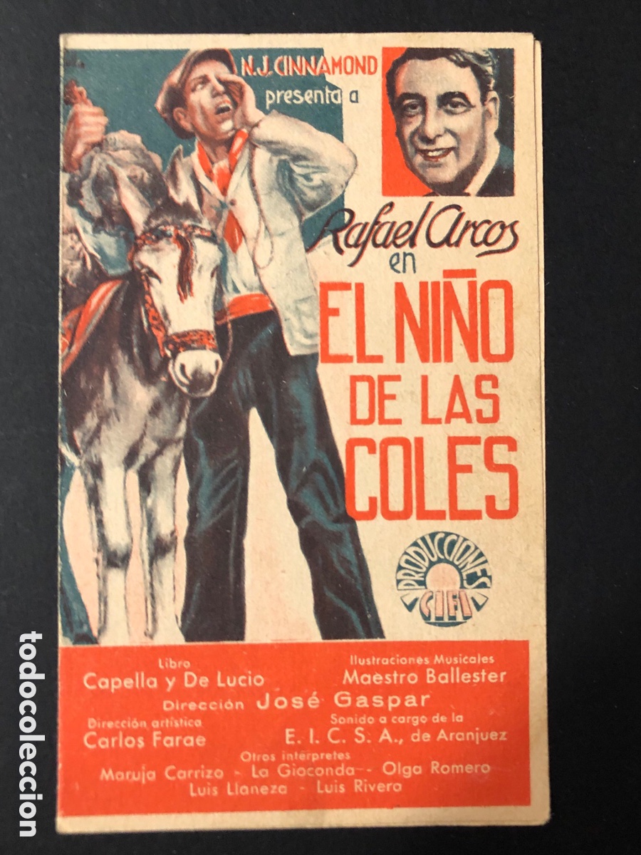 Kino: Programa el ni&ntilde;o de las coles Rafael arcos con publicidad Cuina municipal cadiz A3