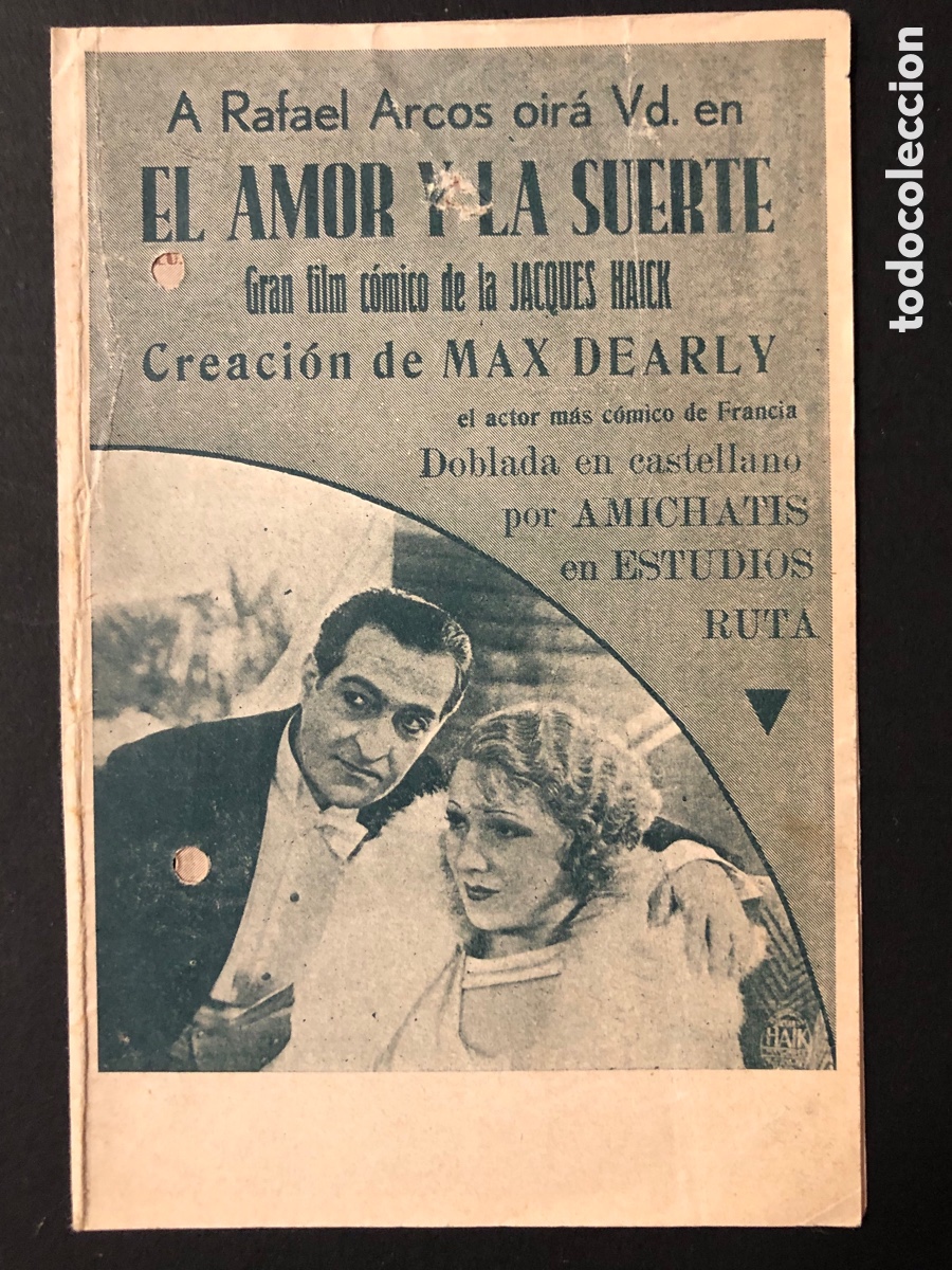 Cine: Programa el amor y la suerte Rafael arcos con publicidad cine monumental A3 - Foto 1