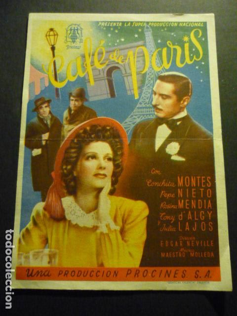 Cine: CAFE DE PARIS PROGRAMA DE CINE SIN PUBLICIDAD - Foto 1
