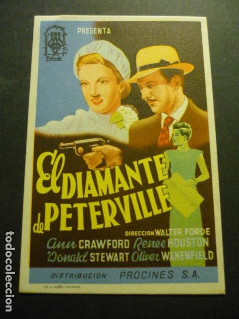 Cine: EL DIAMANTE DE PETERVILLE PROGRAMA DE CINE SIN PUBLICIDAD - Foto 1