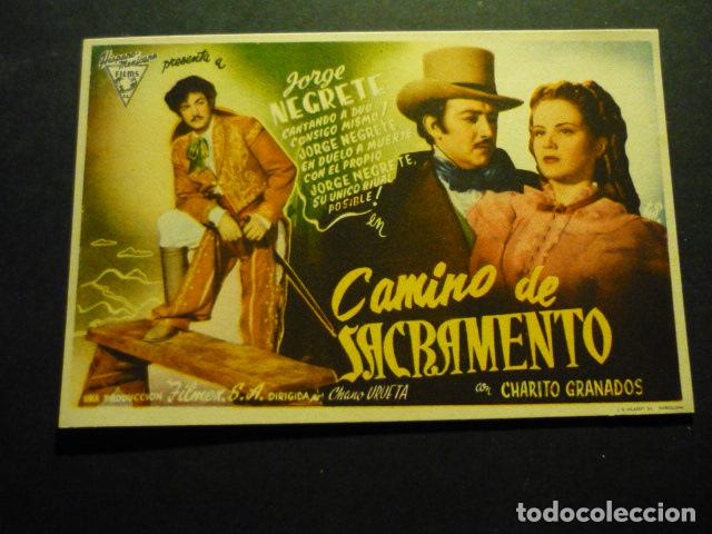 Cine: CAMINO DE SACRAMENTO PROGRAMA DE CINE SIN PUBLICIDAD - Foto 1