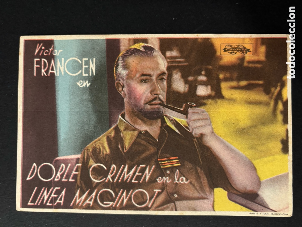 Kino: Programa doble crimen en la l&iacute;nea maginot V&iacute;ctor francen A12