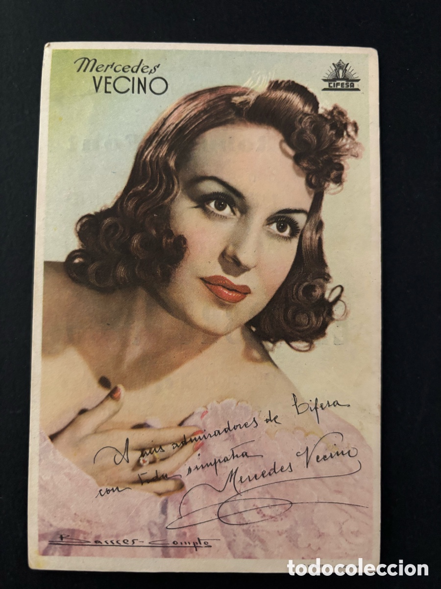  Flyers Publicitaires de films Anciens: Programa foto cifesa Mercedes vecino con publicidad el pobre rico Rialto Valencia A3
