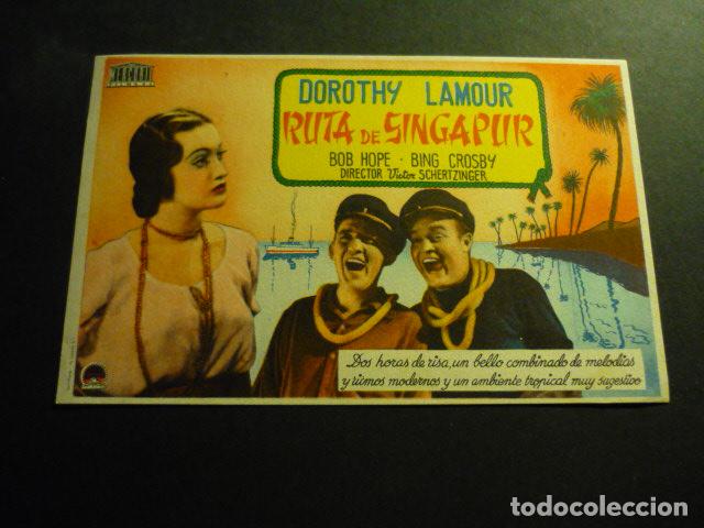 Cine: RUTA DE SINGAPUR PROGRAMA DE CINE SIN PUBLICIDAD - Foto 1