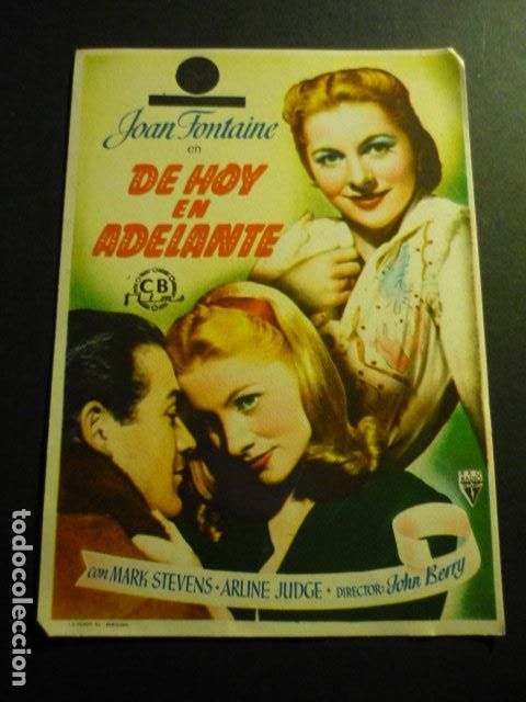 Cine: DE HOY EN ADELANTE PROGRAMA DE CINE SIN PUBLICIDAD - Foto 1