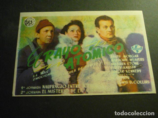 Cine: EL RAYO ATOMICO PROGRAMA DE CINE SIN PUBLICIDAD - Foto 1