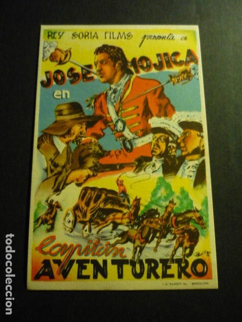  Flyers Publicitaires de films Anciens: CAPITAN AVENTURERO PROGRAMA DE CINE SIN PUBLICIDAD