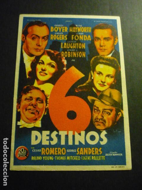 Cine: 6 DESTINOS PROGRAMA DE CINE SIN PUBLICIDAD - Foto 1