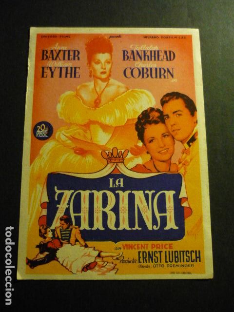 Cine: LA ZARINA PROGRAMA DE CINE SIN PUBLICIDAD - Foto 1