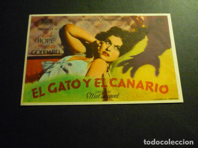 Cine: EL GATO Y EL CANARIO PROGRAMA DE CINE SIN PUBLICIDAD - Foto 1