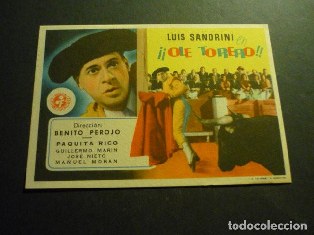 Cine: OLE TORERO PROGRAMA DE CINE SIN PUBLICIDAD - Foto 1