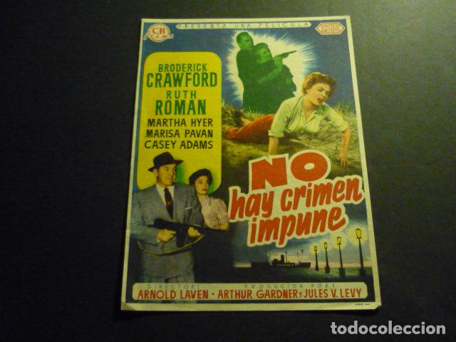 Cine: NO HAY CRIMEN IMPUNE PROGRAMA DE CINE SIN PUBLICIDAD - Foto 1