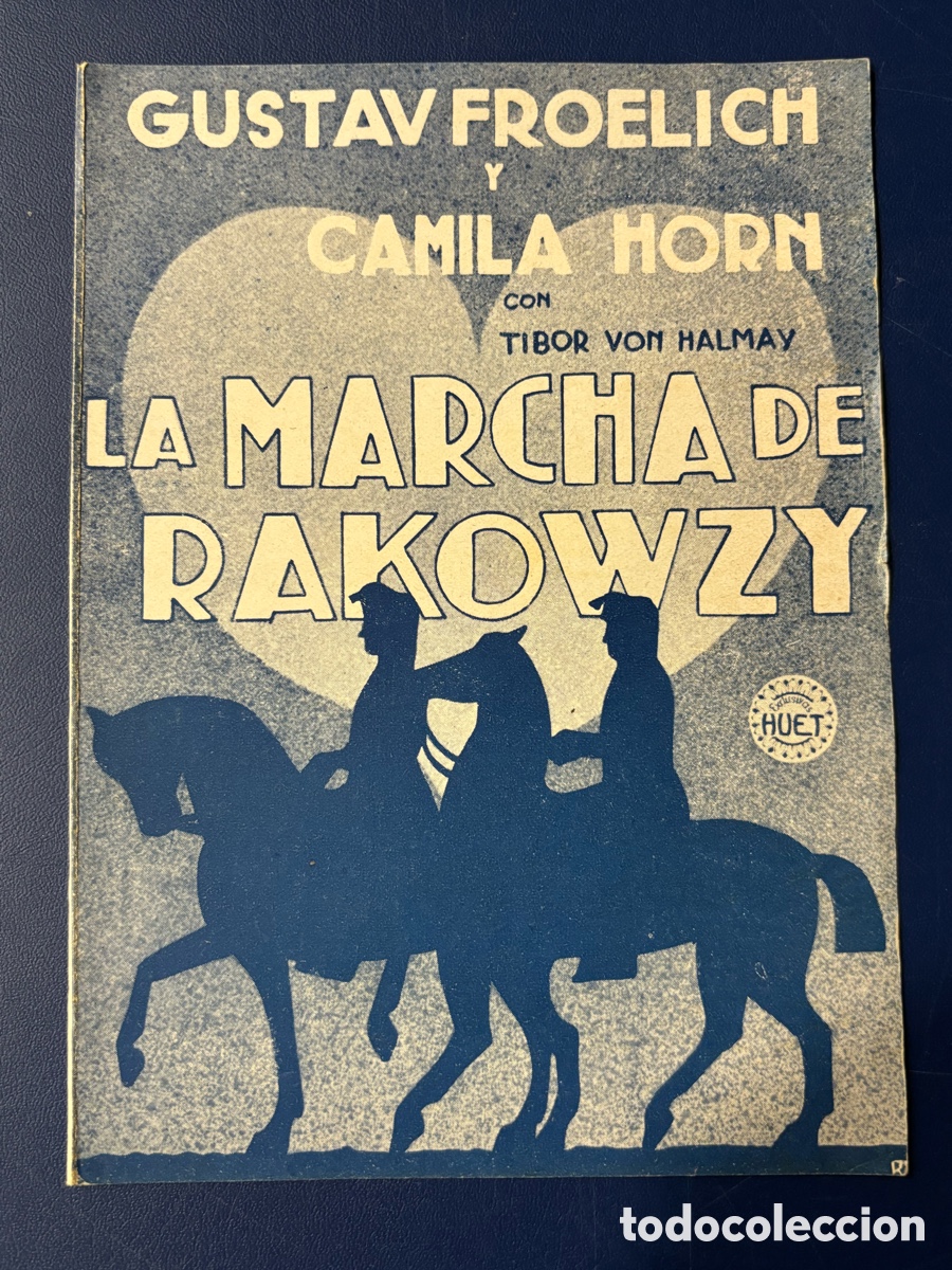 Cinema: Programa la marcha de Rakowzy Gustav Fr&ouml;hlich Camila horn con publicidad cine fantasio A12