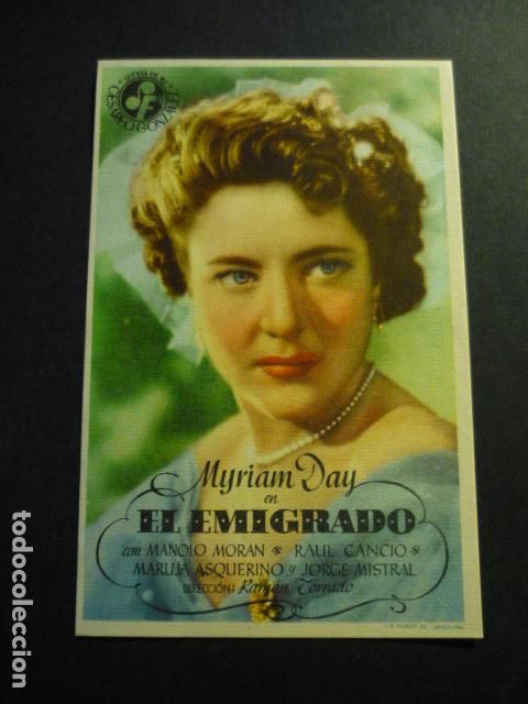 Cine: EL EMIGRADO PROGRAMA DE CINE SIN PUBLICIDAD - Foto 1