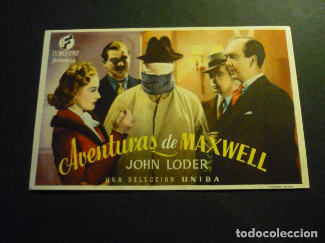 Cine: AVENTURAS DE MAXWELL PROGRAMA DE CINE SIN PUBLICIDAD - Foto 1
