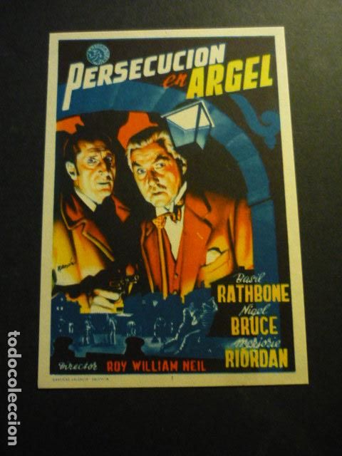 Cine: PERSECUCION EN ARGEL PROGRAMA DE CINE SIN PUBLICIDAD - Foto 1