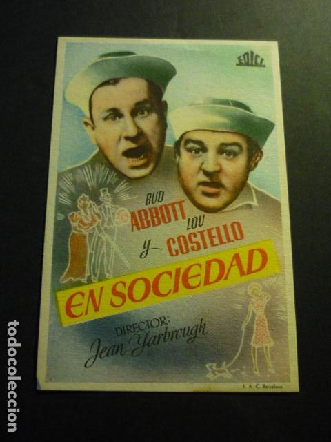 Kino: EN SOCIEDAD PROGRAMA DE CINE SIN PUBLICIDAD