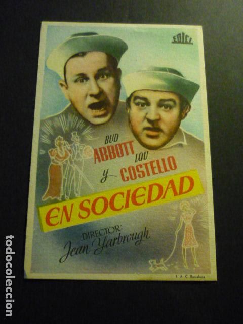 Cine: EN SOCIEDAD PROGRAMA DE CINE SIN PUBLICIDAD - Foto 1