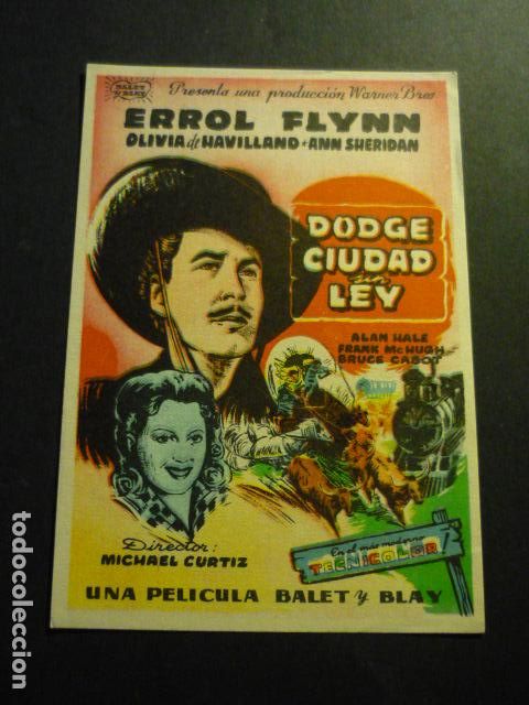 Cine: DODGE CIUDAD SIN LEY PROGRAMA DE CINE SIN PUBLICIDAD - Foto 1