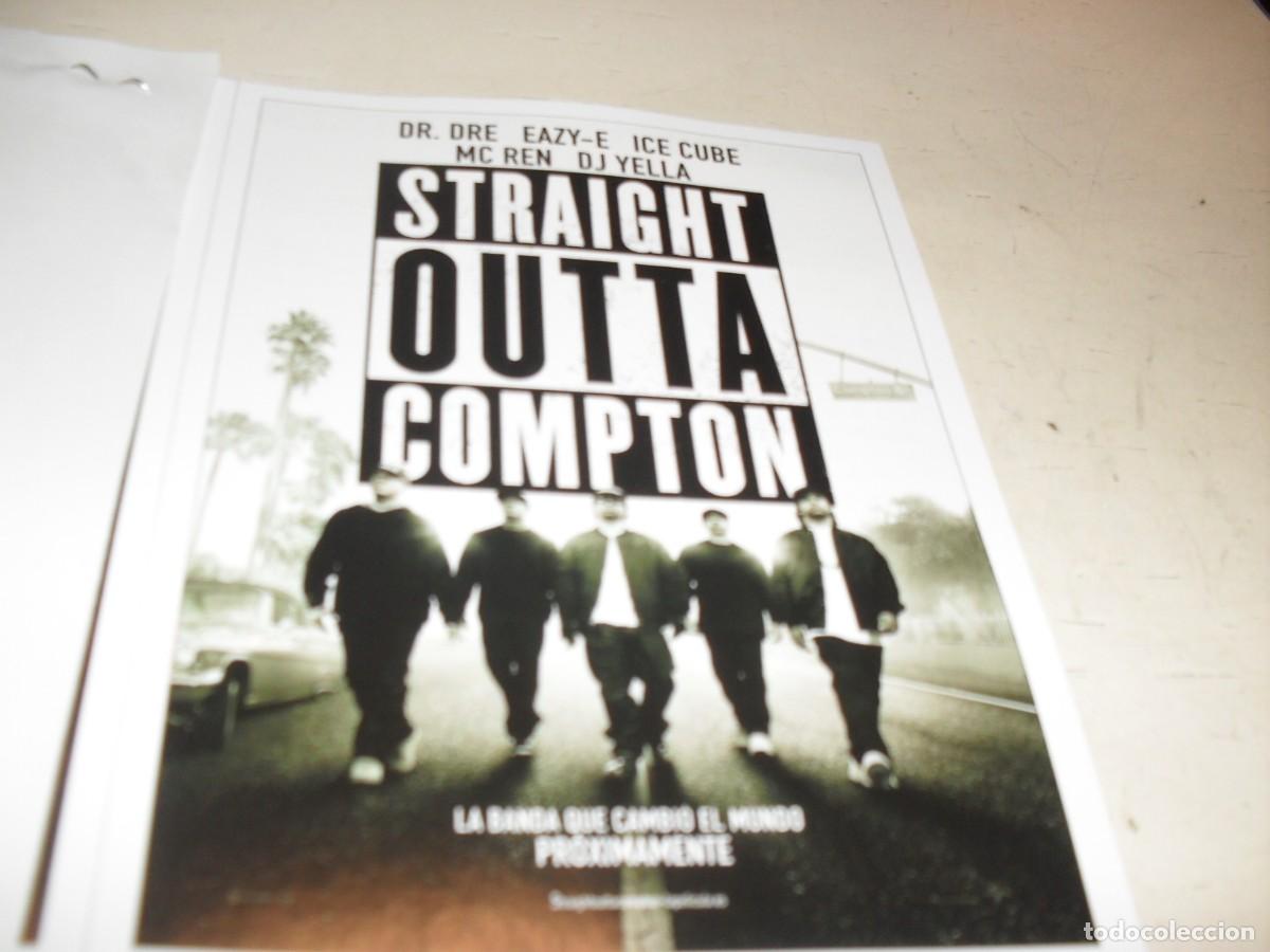 Cinema: PROGRAMA DE MANO:STRAIGHT OUTTA COMPTON,DE F.GARY GRAY,EDITA REVISTA ACCION,2024
