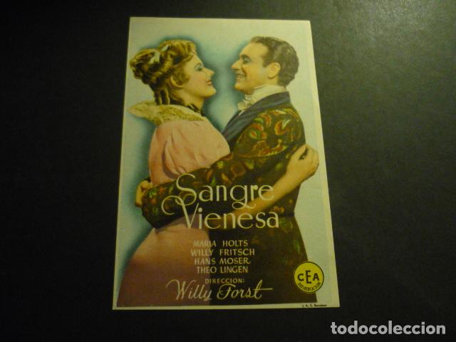 Cine: SANGRE VIENESA PROGRAMA DE CINE SIN PUBLICIDAD - Foto 1