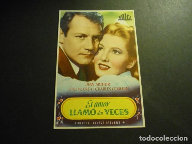Cine: EL AMOR LLAM&Oacute; DOS VECES PROGRAMA DE CINE SIN PUBLICIDAD - Foto 1