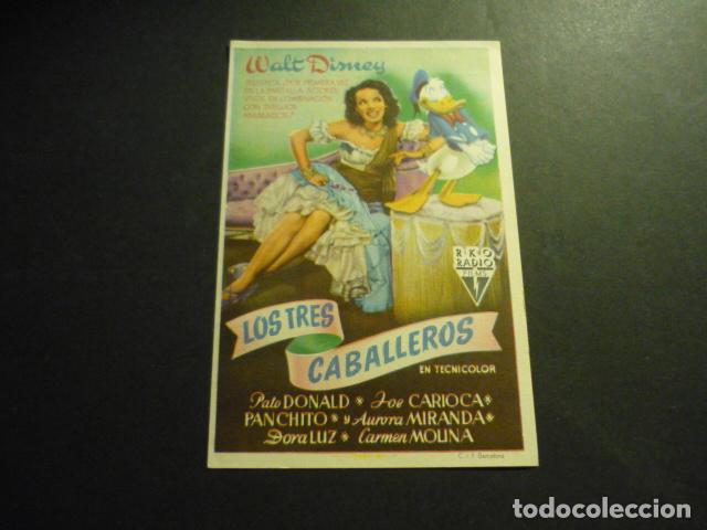 Cine: LOS TRES CABALLEROS PROGRAMA DE CINE SIN PUBLICIDAD - Foto 1