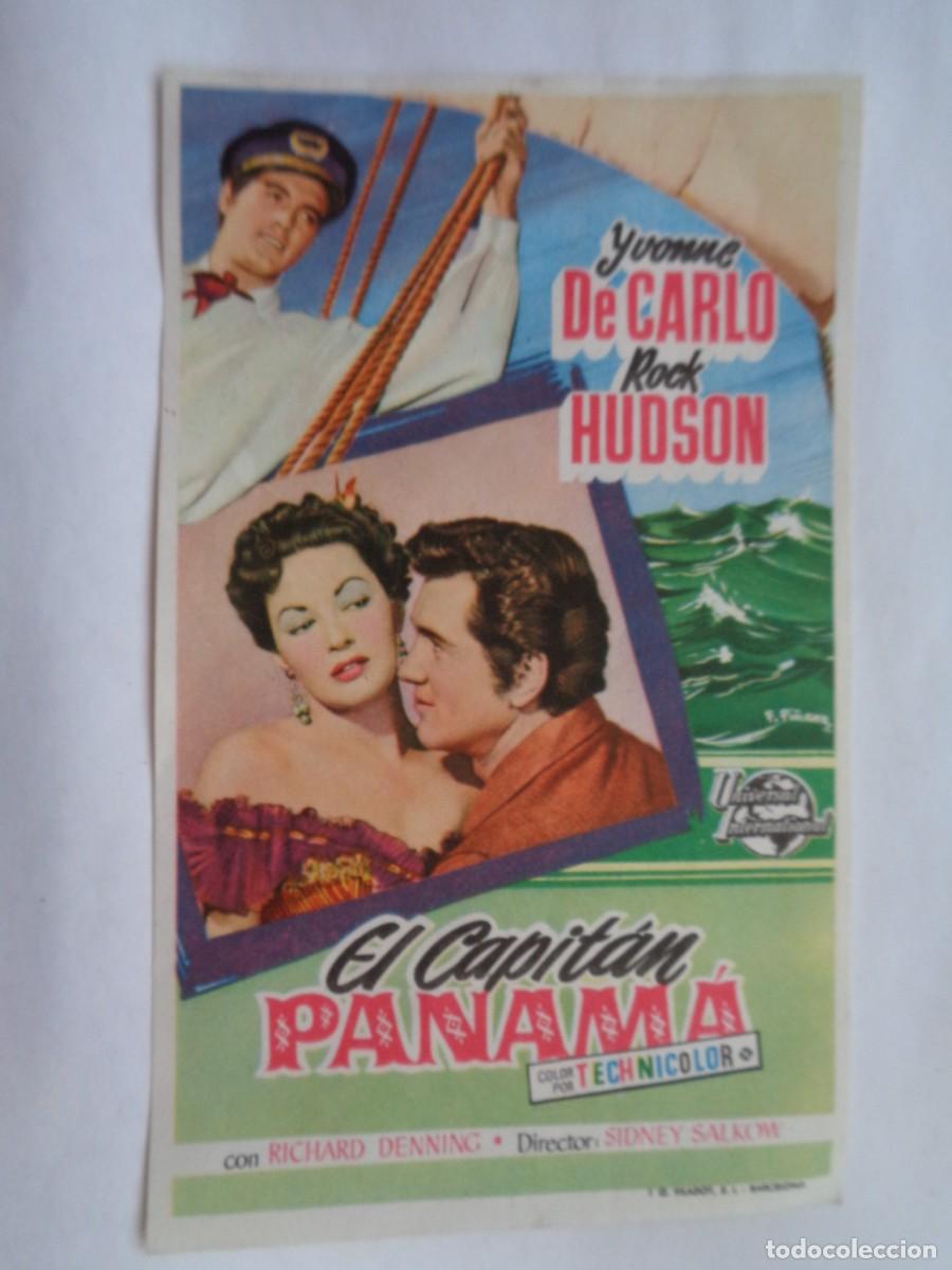  Flyers Publicitaires de films Anciens: FOLLETO DE MANO DE LA PELICULA &uml; EL CAPITAN PANAMA &uml; DEL CINE COLISEO DE SEVILLA , A&Ntilde;OS 50