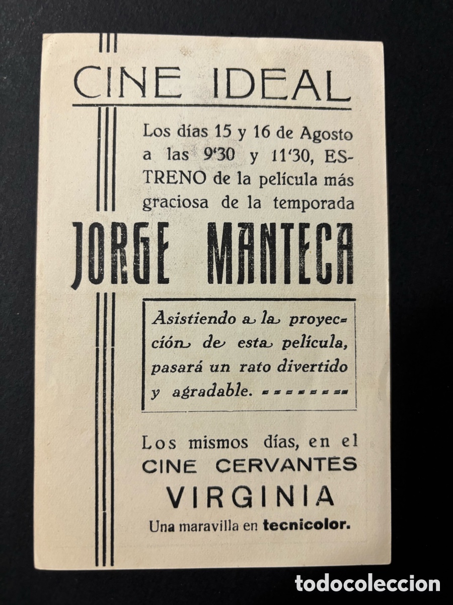Cine: Programa Jorge manteca George formby con publicidad cine ideal A2 - Foto 2