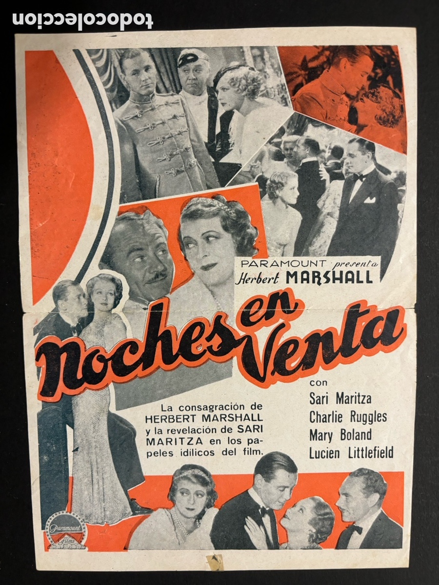 Cine: Programa noches en venta herbert Marshall A2 - Foto 2