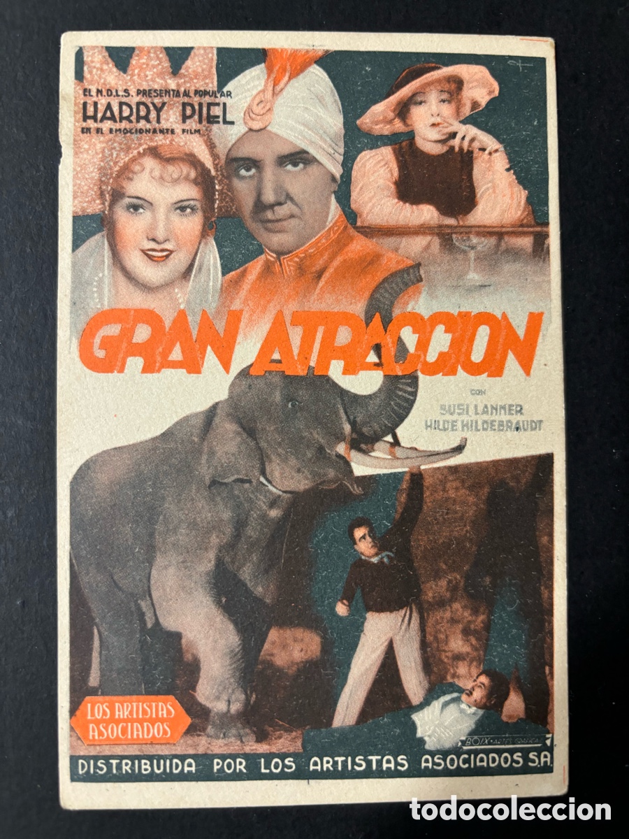 Cine: Programa gran atracci&oacute;n Harry piel A2 - Foto 1