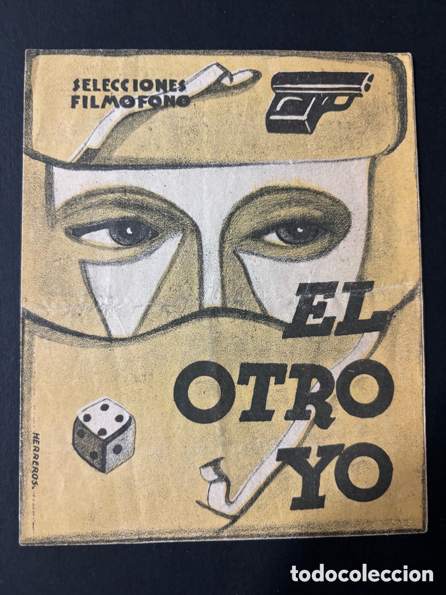  Foglietti di film di film antichi di cinema: Programa el otro yo Harry piel con publicidad el otro yo A2