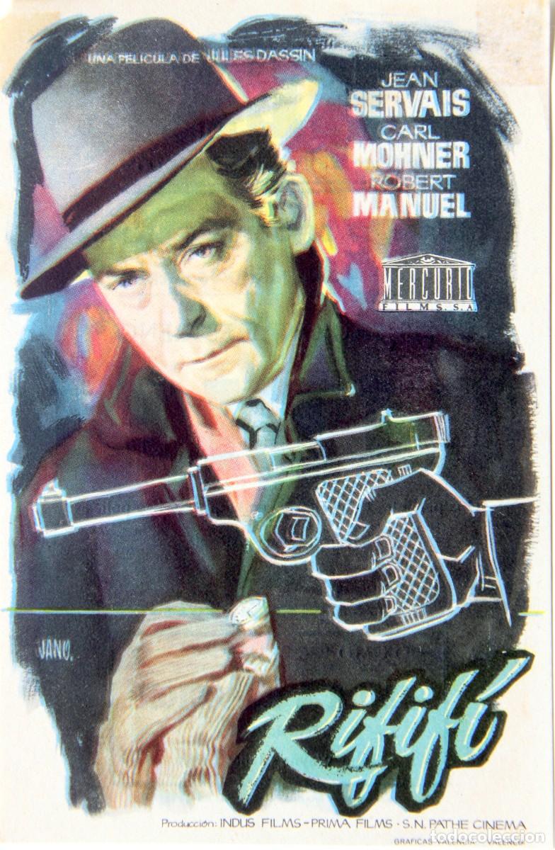 Cine: Ma14 RIFIFI: JULES DASSIN / JEAN SERVAIS &ndash; PROGRAMA DE MANO - Foto 1