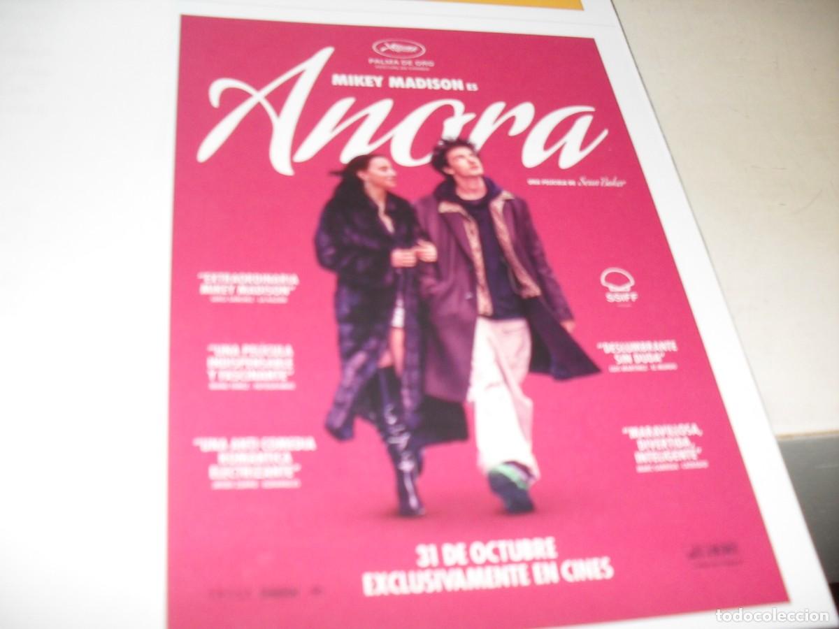  Flyers Publicitaires de films Anciens: PROGRAMA DE MANO:ANORA,CON MIKEY MADISON.EDITA REVISTA ACCION,2024